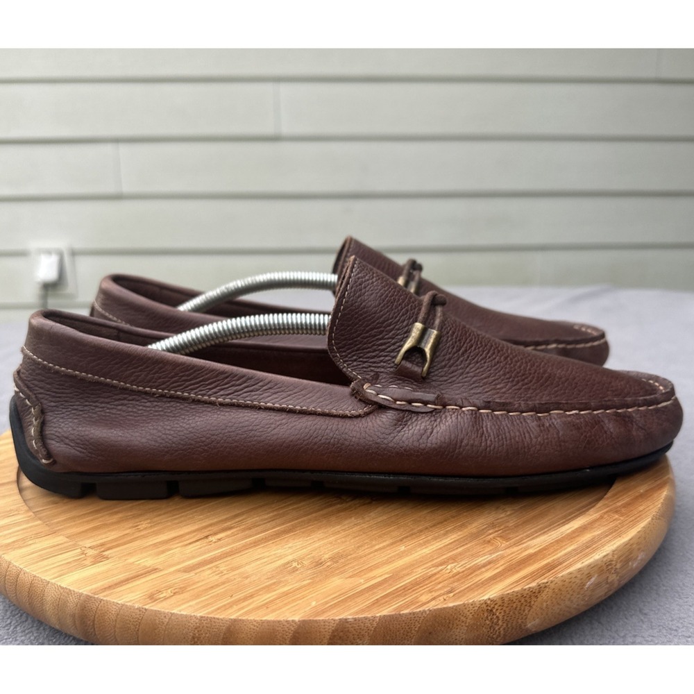 Giorgio Brutini Leighton Driving Loafer Shoes Mens Size 11 Brown Leather Brazil